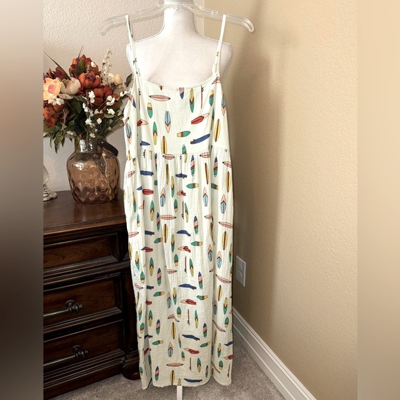 HTF Hanna Andersson Womens Muslin Surfboard Dress Large - Picture 2 of 5